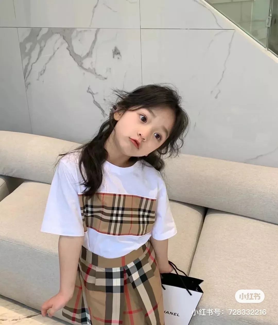 버버리 빈티지 체크 패널 코튼 티셔츠 상세 이미지 60