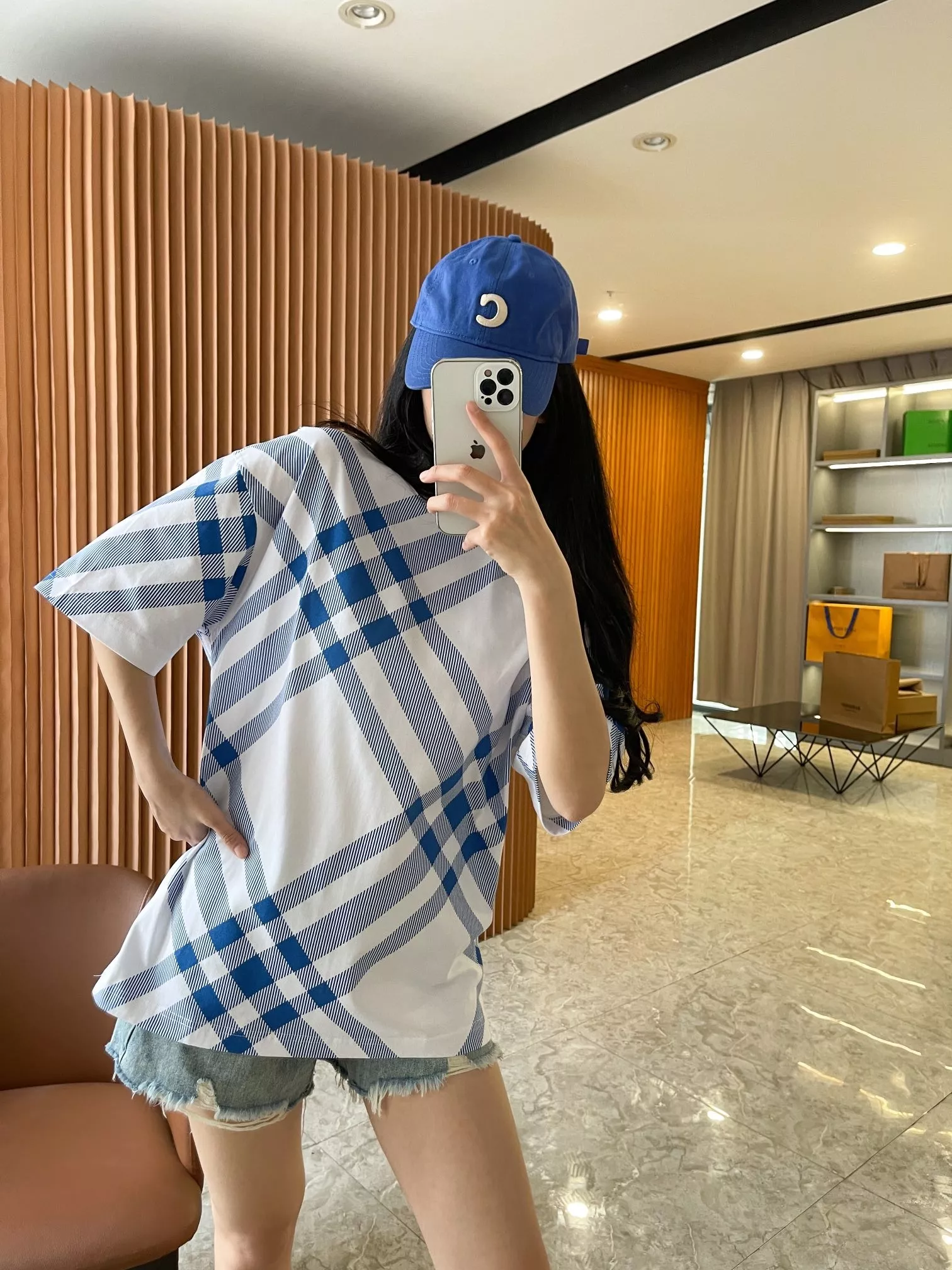 버버리 체크 코튼 라운드넥 반소매 티셔츠 상세 이미지 45