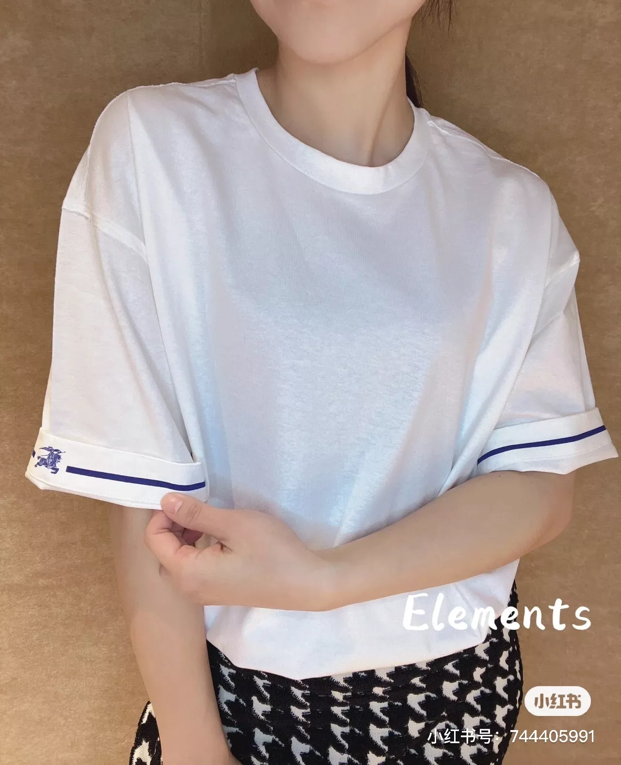 버버리 전마 로고 코튼 반팔 티셔츠 상세 이미지 50