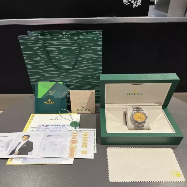 롤렉스 오이스터 퍼페츄얼 메탈 손목시계