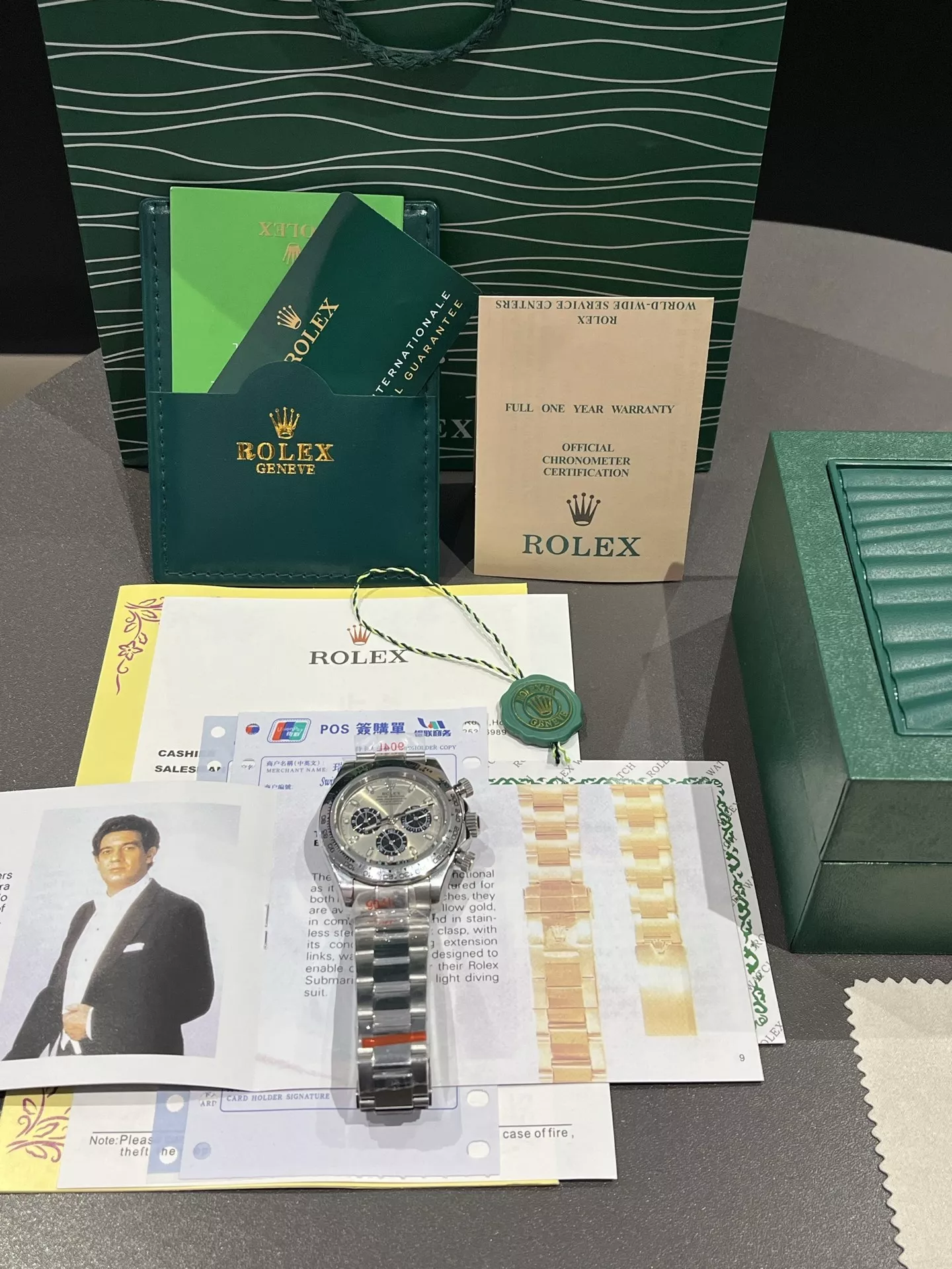 롤렉스 판다 다이얼 메탈 손목시계 상세 이미지 6
