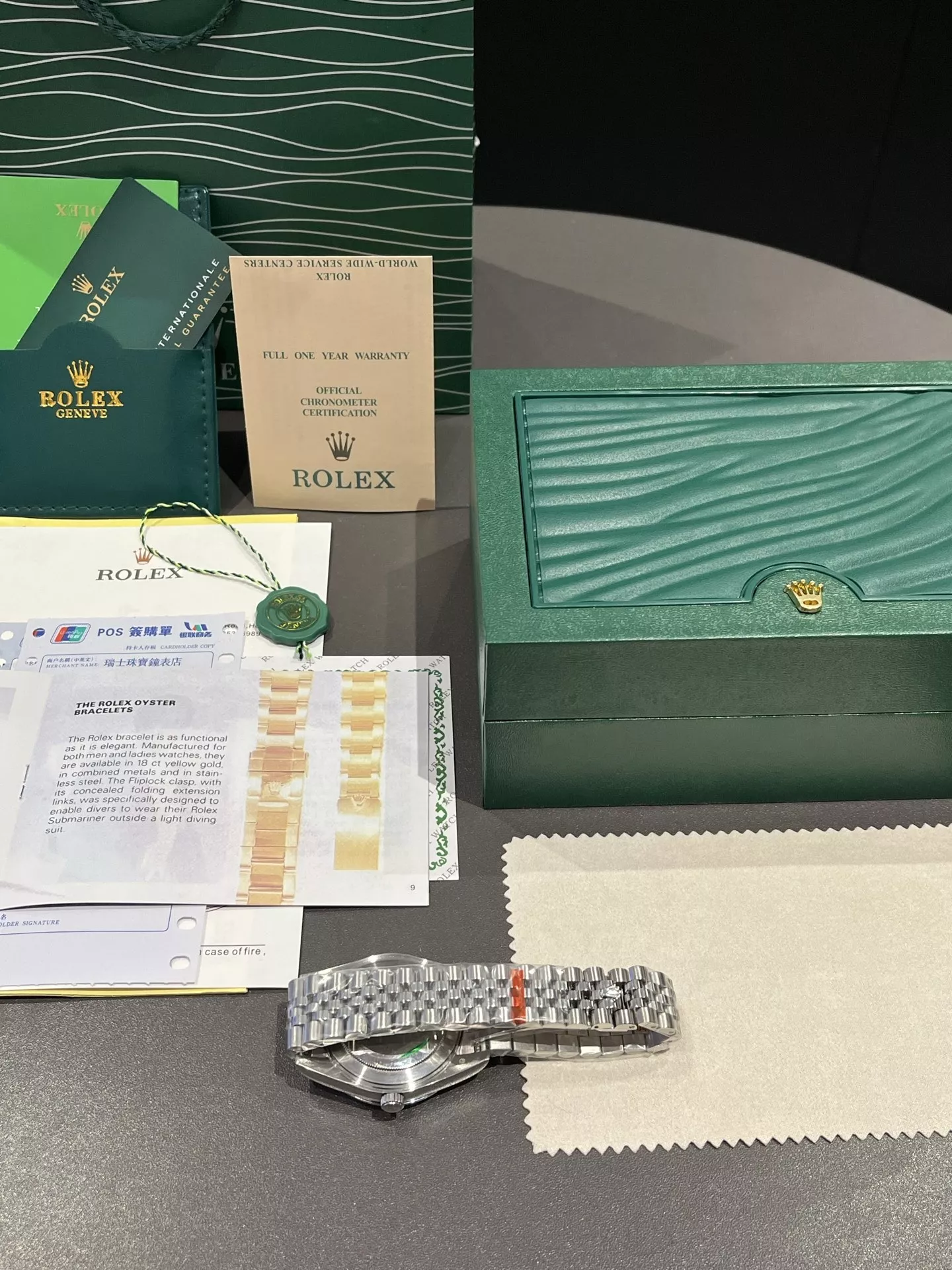 롤렉스 로그 다이아 베젤 메탈 손목시계 상세 이미지 7