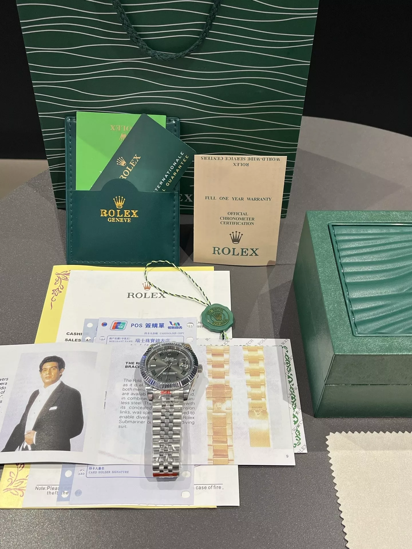롤렉스 로그 다이아 베젤 메탈 손목시계 상세 이미지 6
