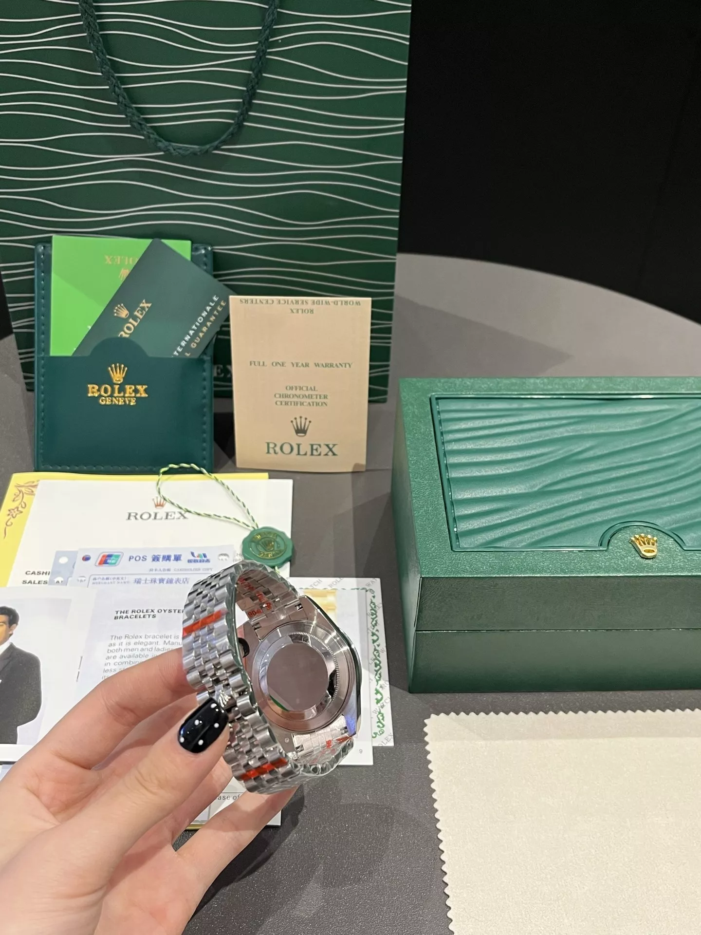 롤렉스 로그 다이아 베젤 메탈 손목시계 상세 이미지 8