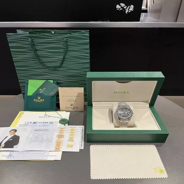 롤렉스 로그 다이아 베젤 메탈 손목시계