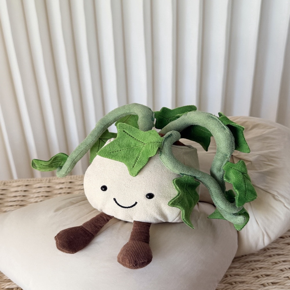 젤리캣 상록 덩굴 화분 봉제인형