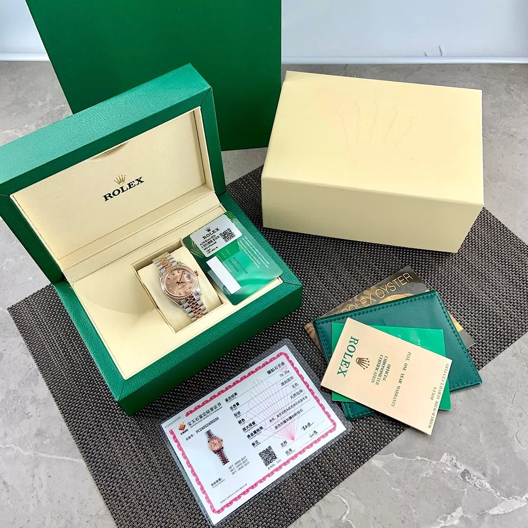 롤렉스 블랙 자개 다이아 로그 스타일 시계 상세 이미지 1