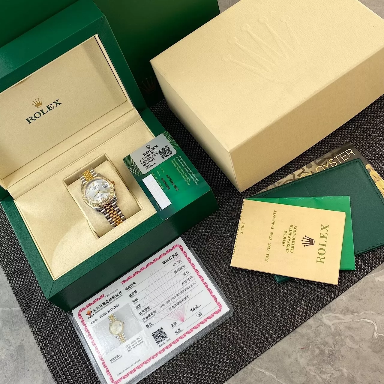 롤렉스 로마 인덱스 다이아 포인트 손목시계 상세 이미지 1