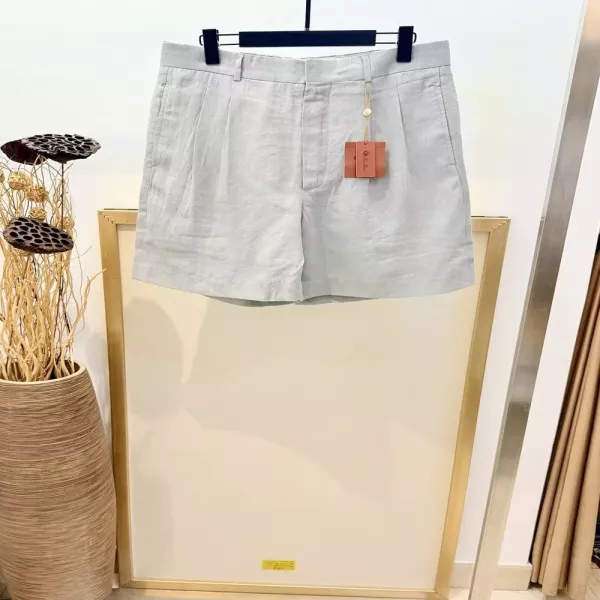 로로피아나 솔레어 린넨 플리츠 쇼츠