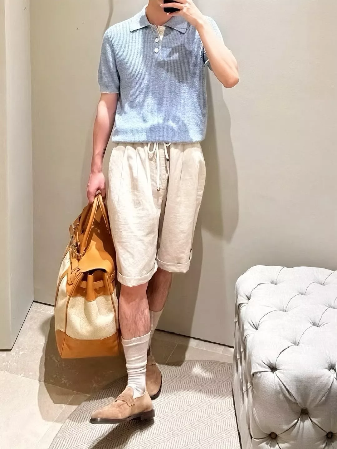 브루넬로쿠치넬리 린넨 블렌드 버뮤다 쇼츠 상세 이미지 11