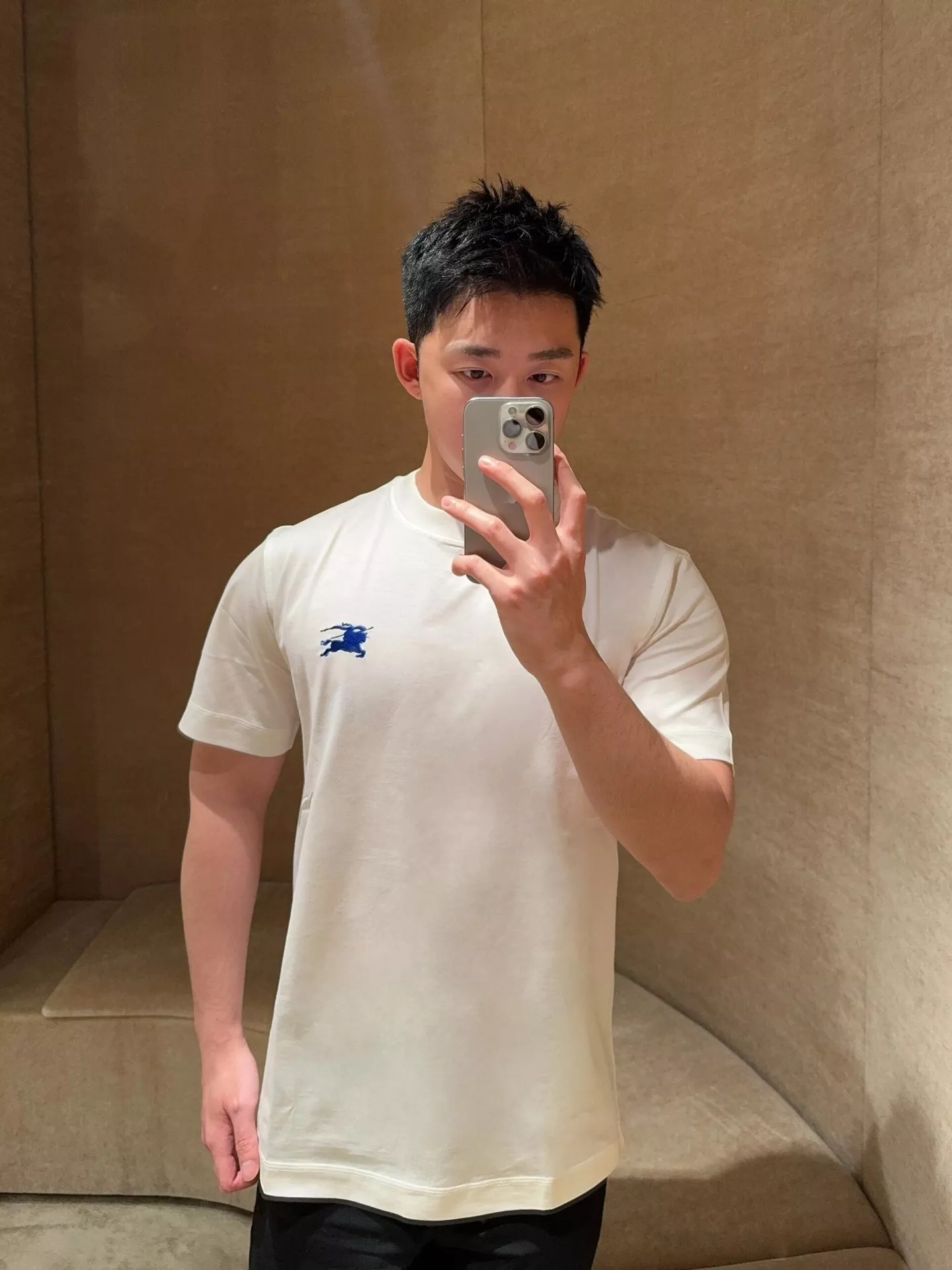 버버리 전마 자수 라운드 티셔츠 상세 이미지 19