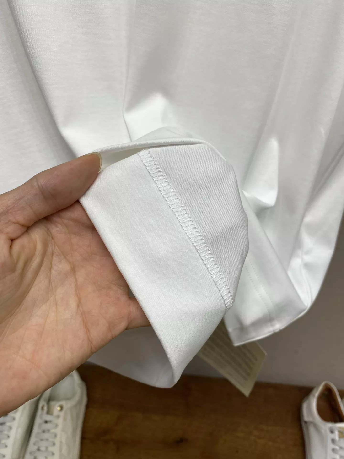 펜디 더블에프 자수 라운드 반소매 티 상세 이미지 6
