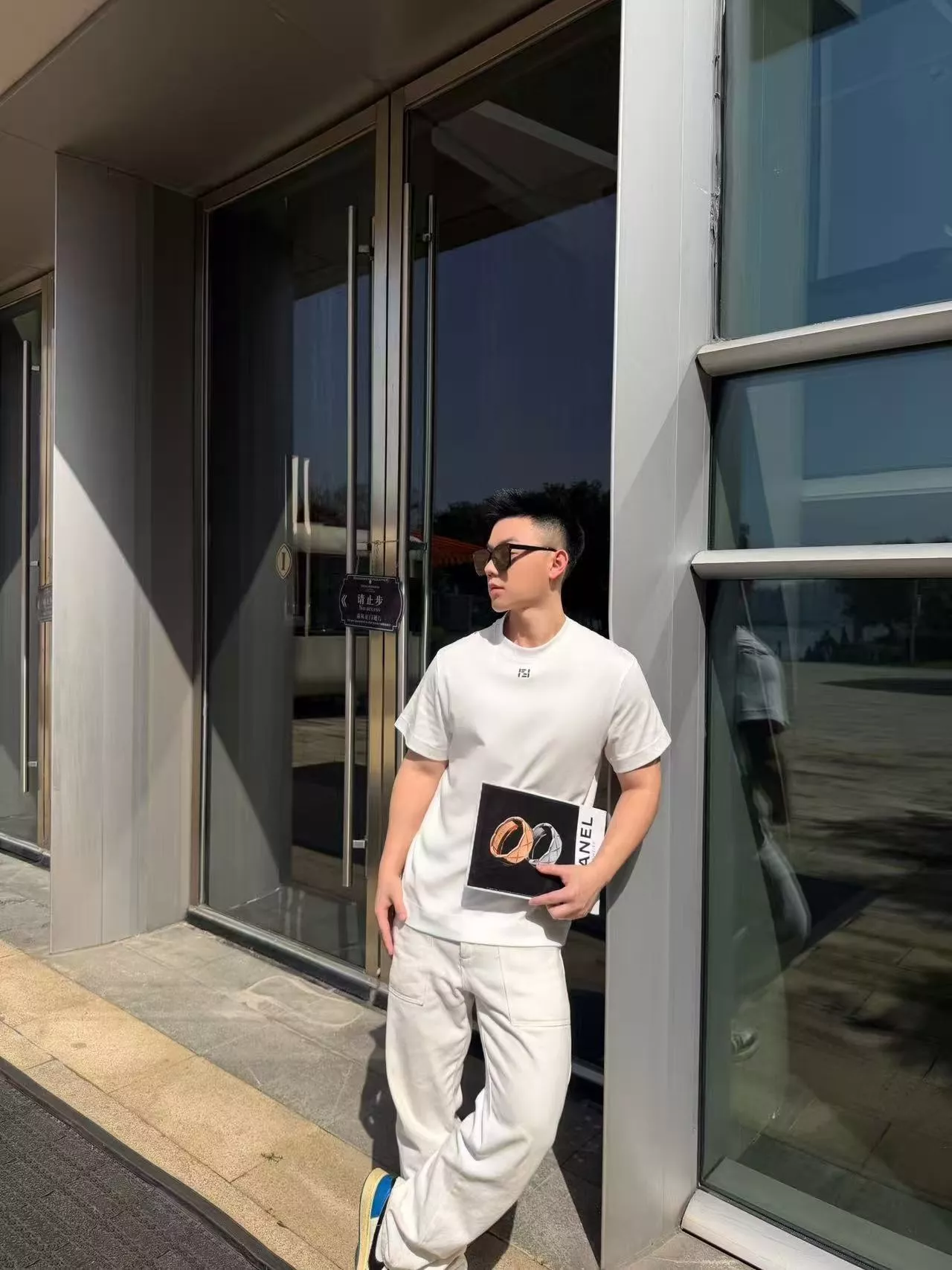 펜디 더블에프 자수 라운드 반소매 티 상세 이미지 10