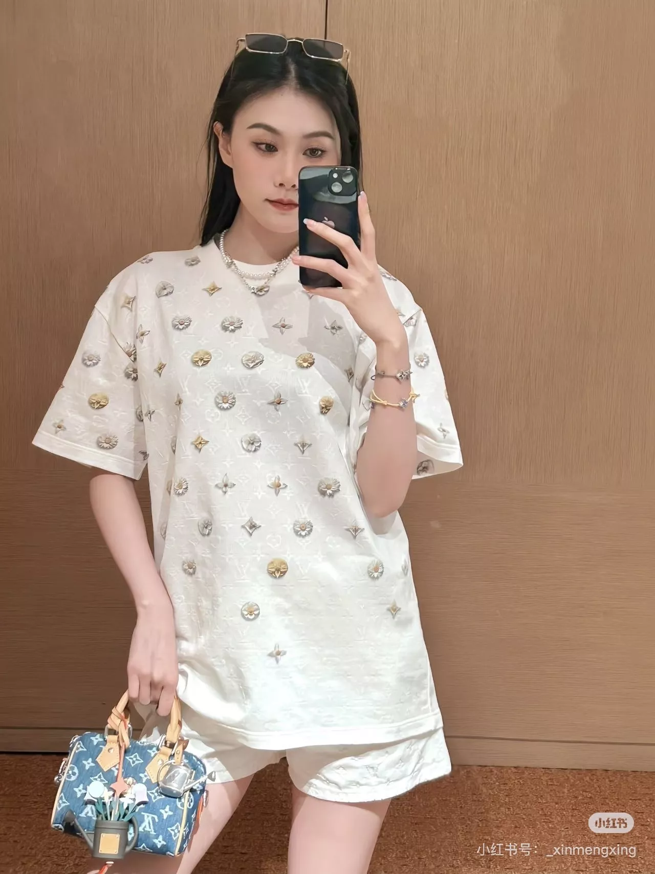 루이비통 모노그램 자카드 반소매 티셔츠 상세 이미지 22