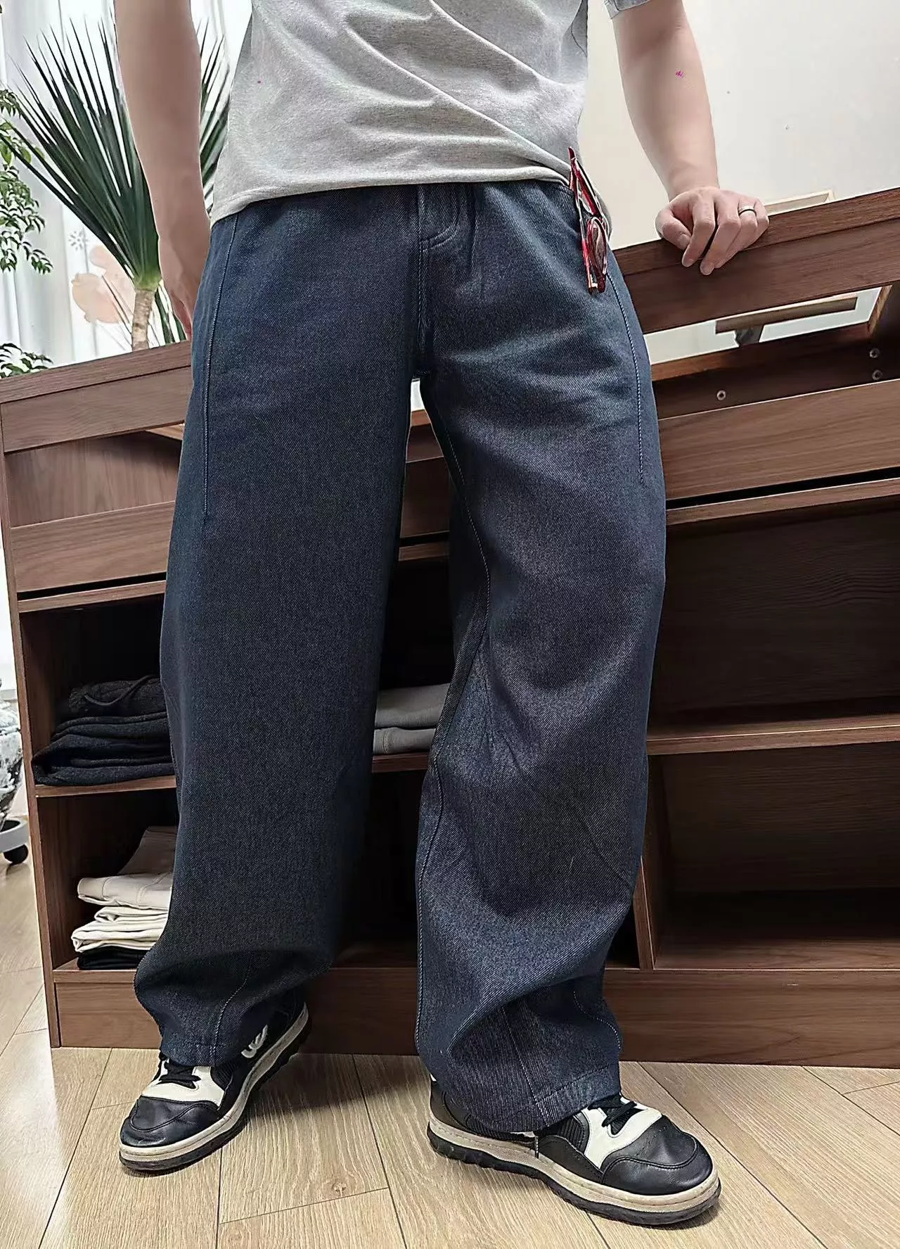 아크네스튜디오 원블루 와이드 드로스트링 팬츠 상세 이미지 13