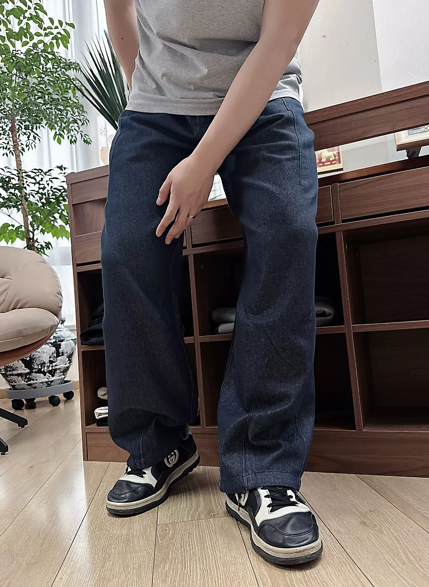 아크네스튜디오 원블루 와이드 드로스트링 팬츠 상세 이미지 9