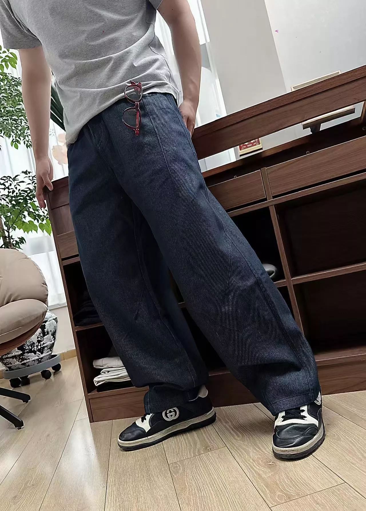 아크네스튜디오 원블루 와이드 드로스트링 팬츠 상세 이미지 12