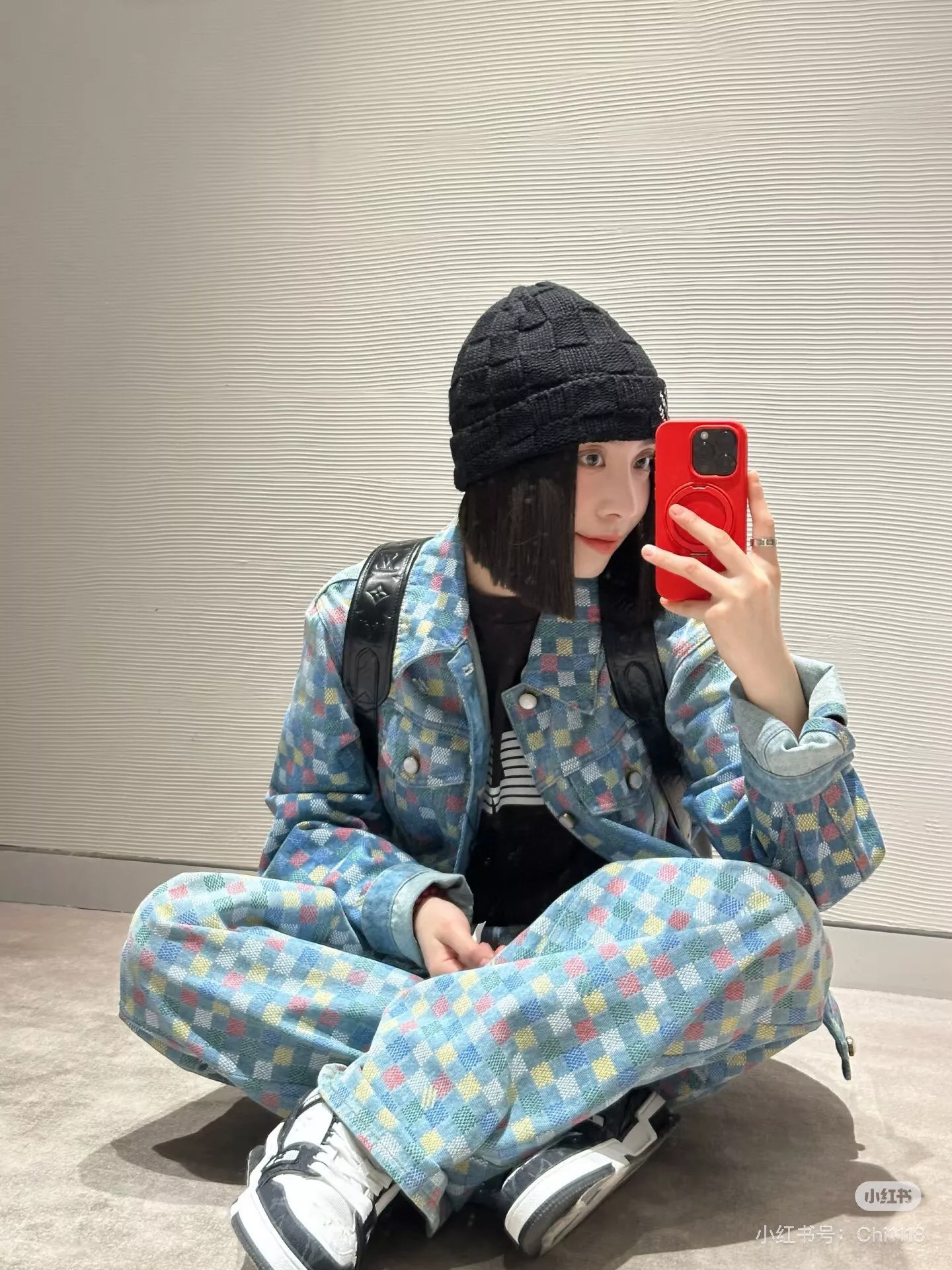 루이비통 다미에 프린트 와이드 데님 팬츠 상세 이미지 16