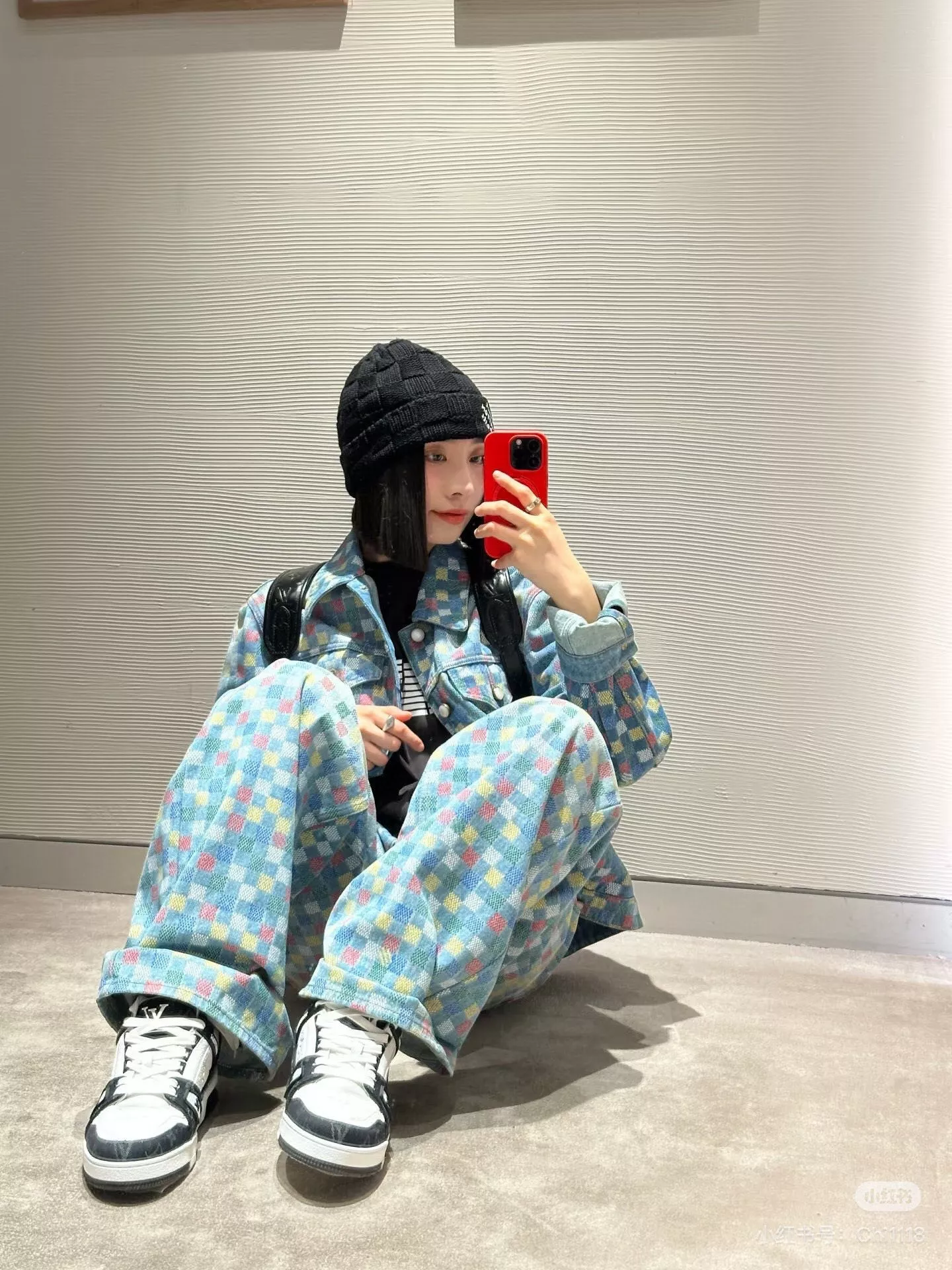 루이비통 다미에 프린트 와이드 데님 팬츠 상세 이미지 17