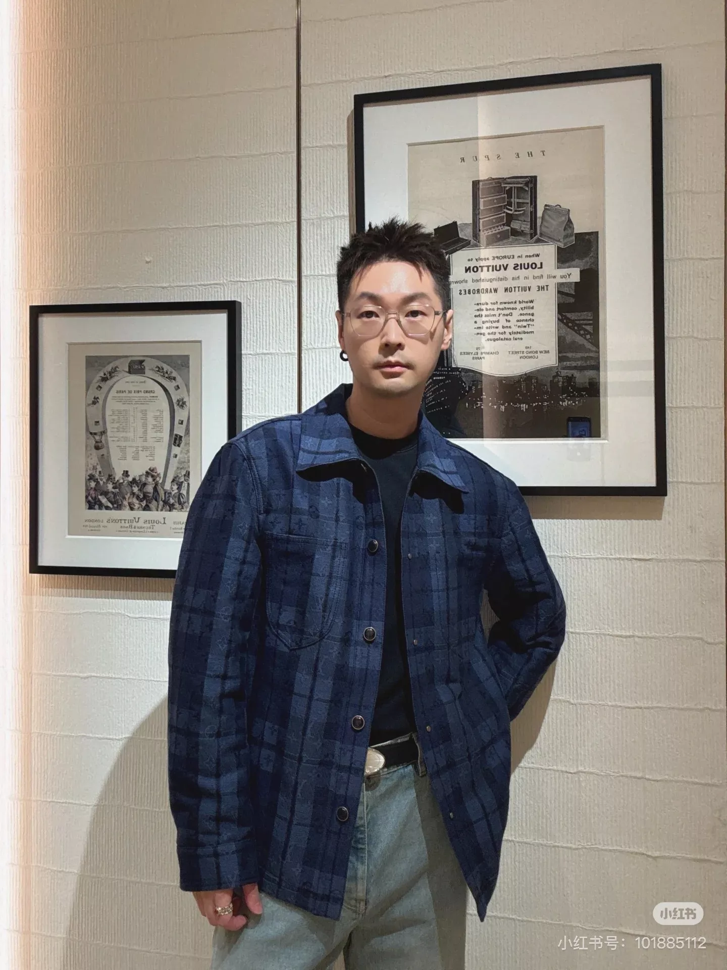 루이비통 모노그램 자카드 데님 셔츠 상세 이미지 16