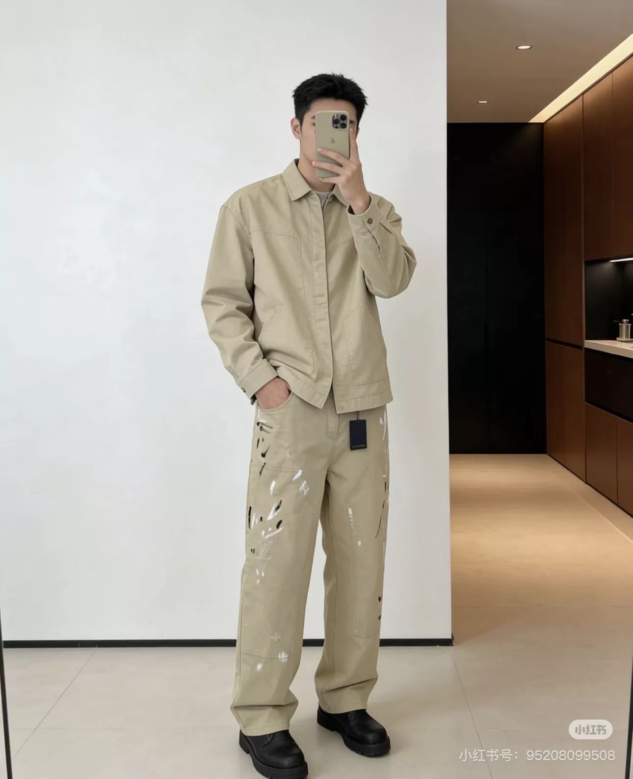 루이비통 워시드 페인팅 카고 팬츠 상세 이미지 14