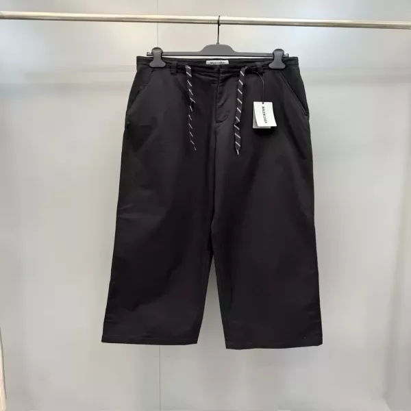 발렌시아가 치노 블랙 코튼 트윌 팬츠