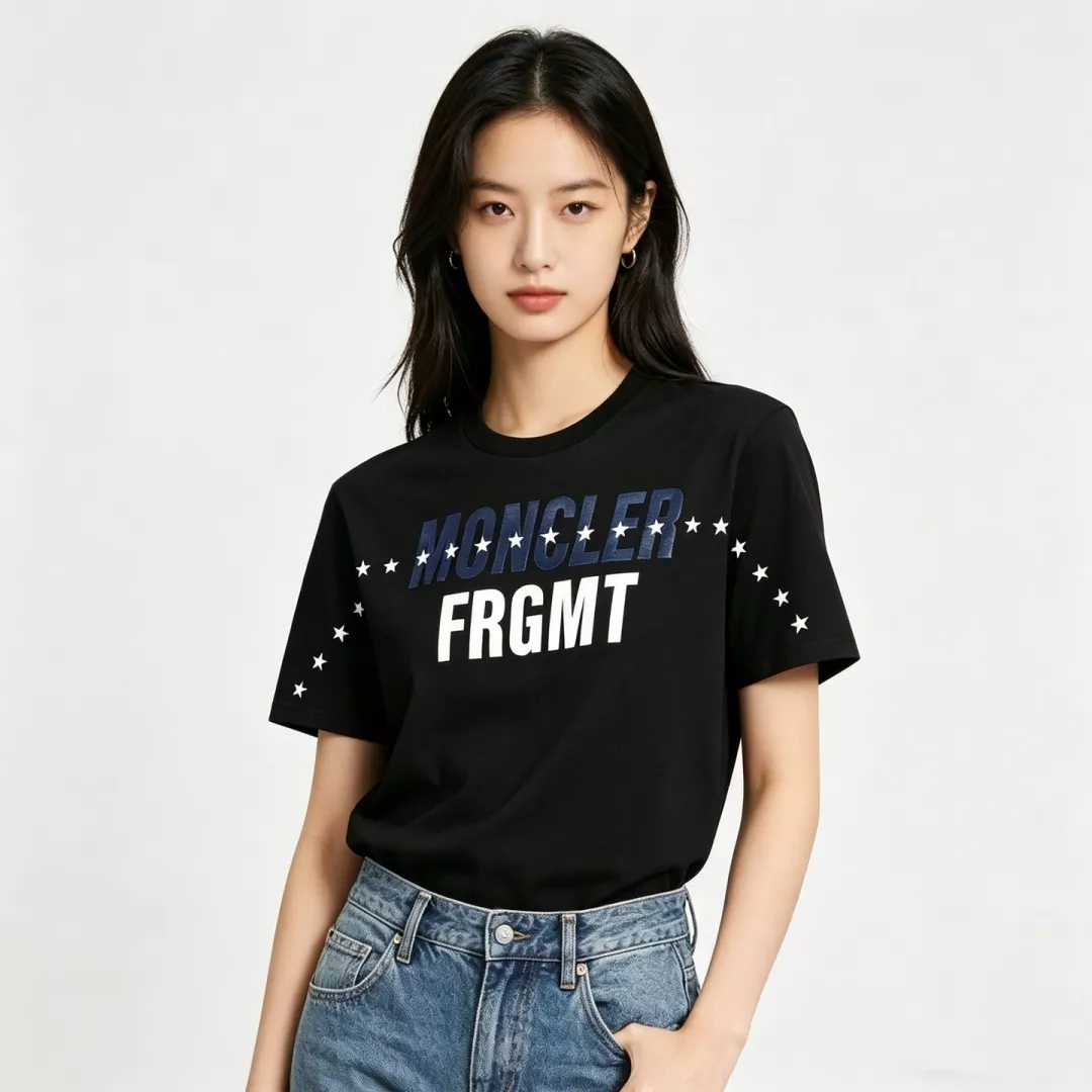 몽클레어 로고 프린트 코튼 반팔 티셔츠 상세 이미지 14