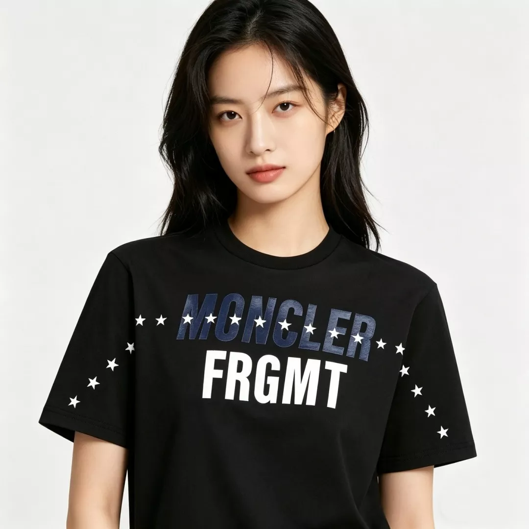 몽클레어 로고 프린트 코튼 반팔 티셔츠 상세 이미지 12