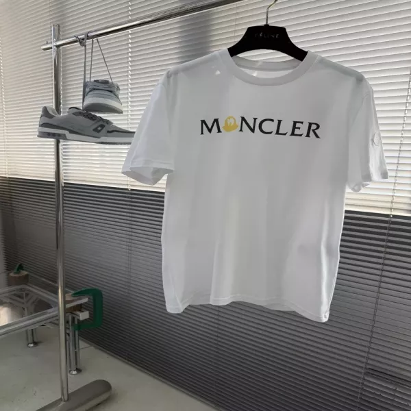 몽클레어 프린트 디테일 코튼 티셔츠