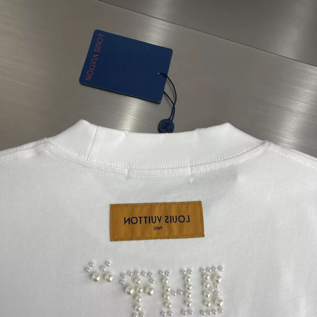 루이비통 클래식 비즈 자수 로고 티셔츠 상세 이미지 7