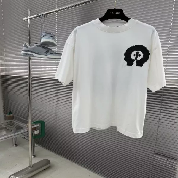 크롬하츠 자수 패치 로고 티셔츠