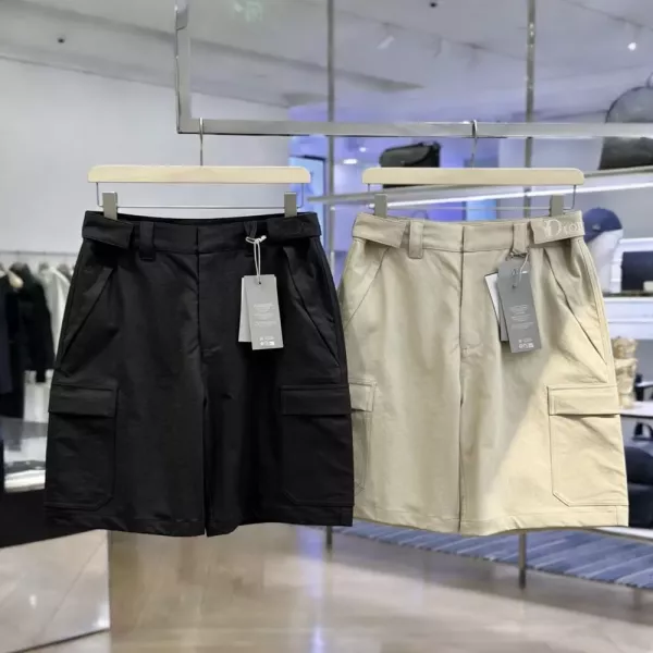 디올 로고 자수 카고 쇼츠