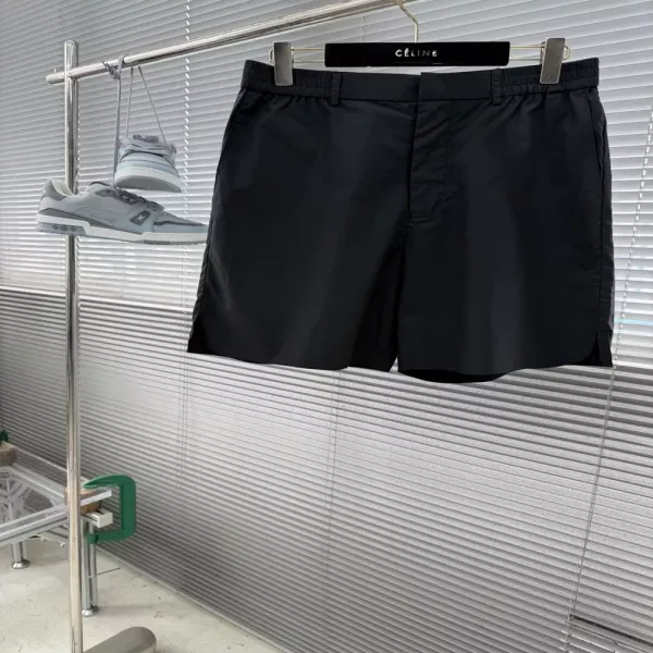 펜디 로고 자수 솔리드 캐주얼 팬츠