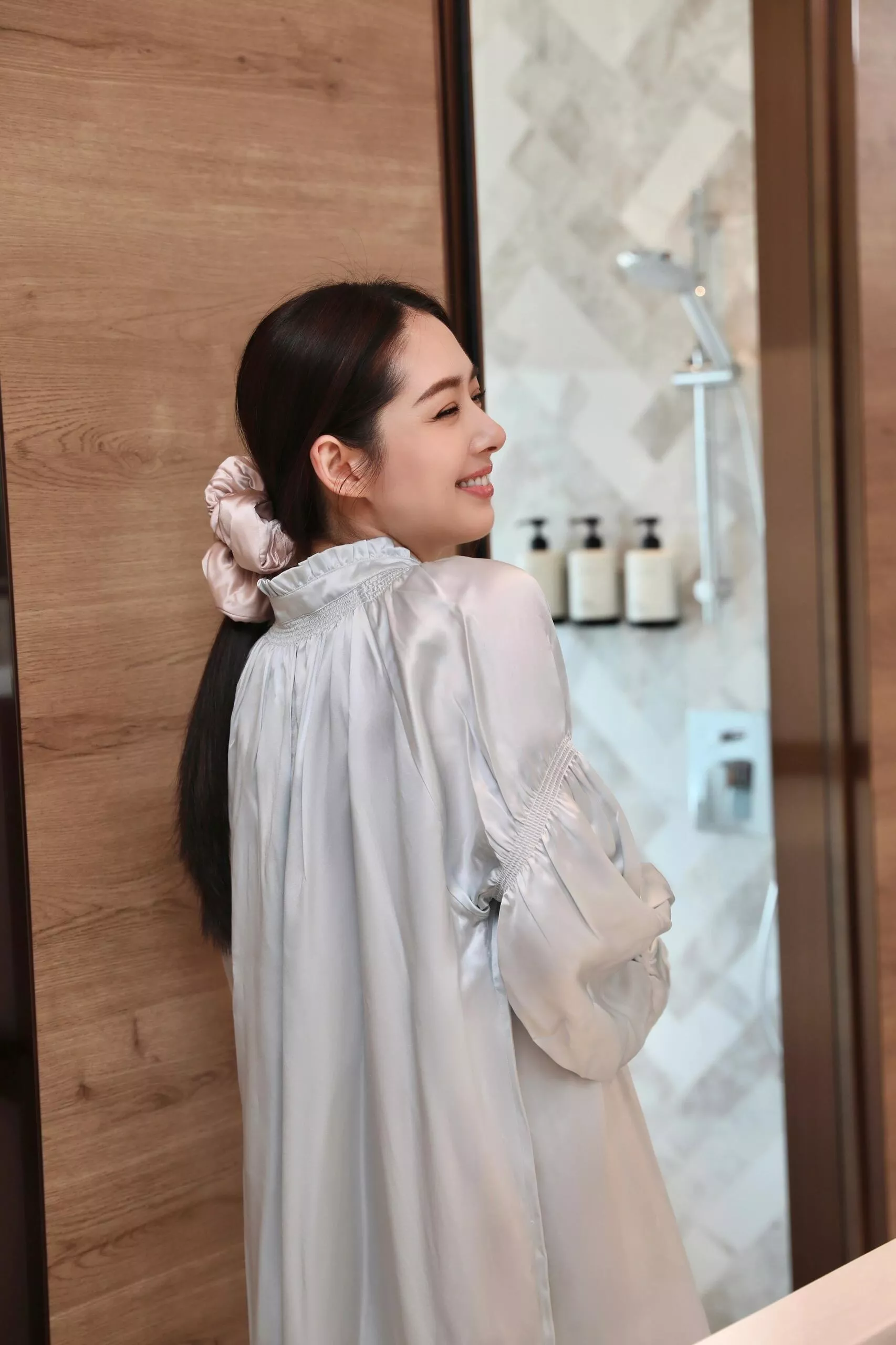 바자르 새틴 투톤 헤어 스크런치 세트 상세 이미지 10
