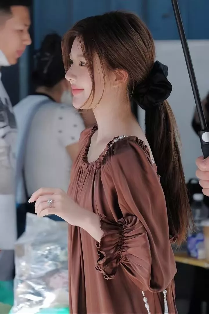 바자르 새틴 투톤 헤어 스크런치 세트 상세 이미지 13