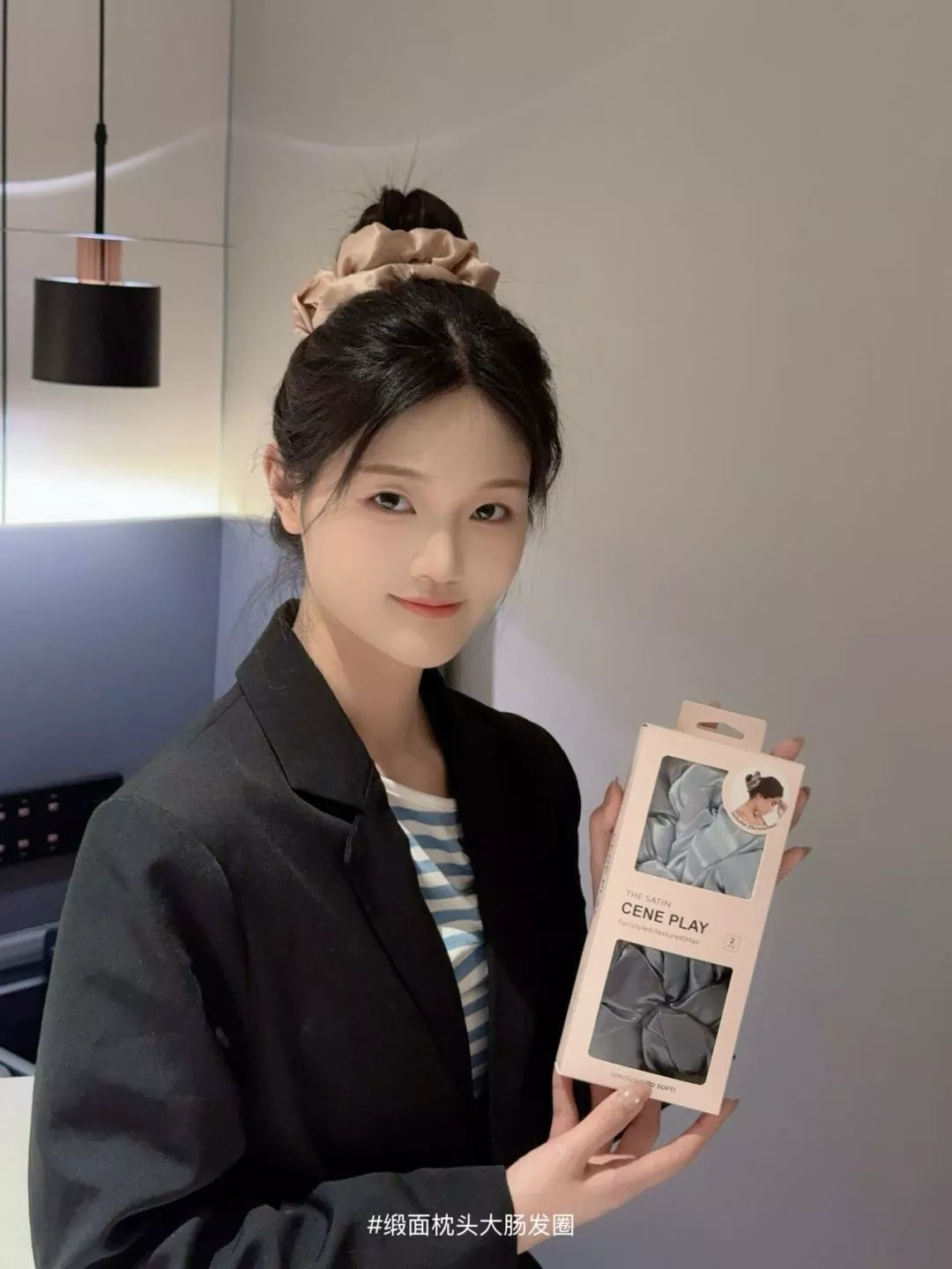 바자르 새틴 투톤 헤어 스크런치 세트 상세 이미지 51