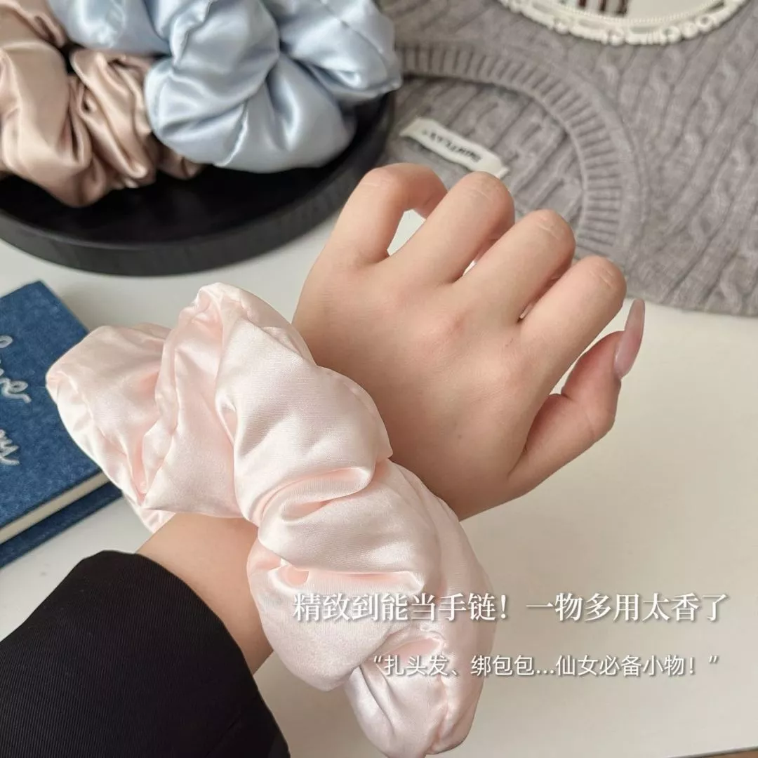바자르 새틴 투톤 헤어 스크런치 세트 상세 이미지 31