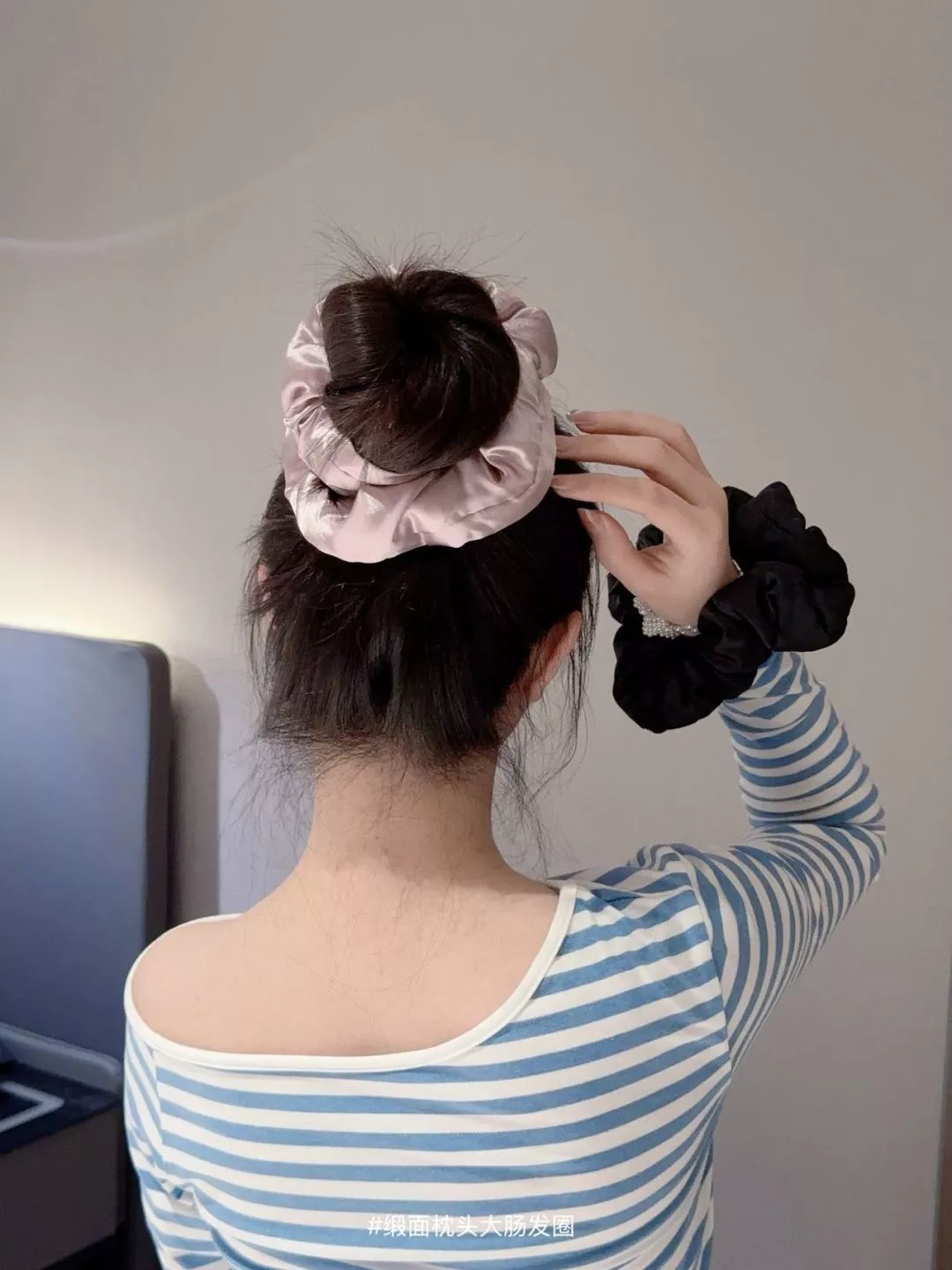 바자르 새틴 투톤 헤어 스크런치 세트 상세 이미지 64