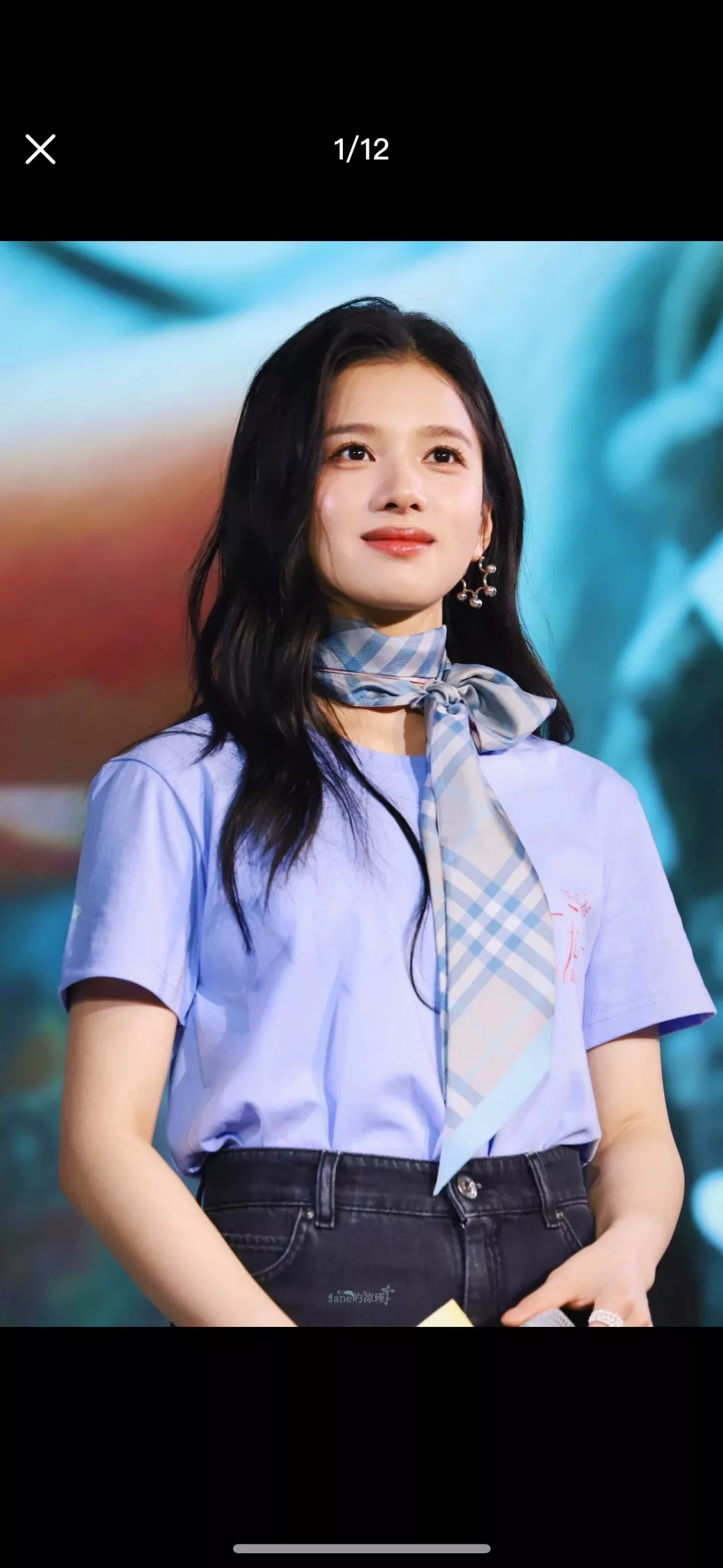 버버리 실크 트윌 패턴 스카프 상세 이미지 1
