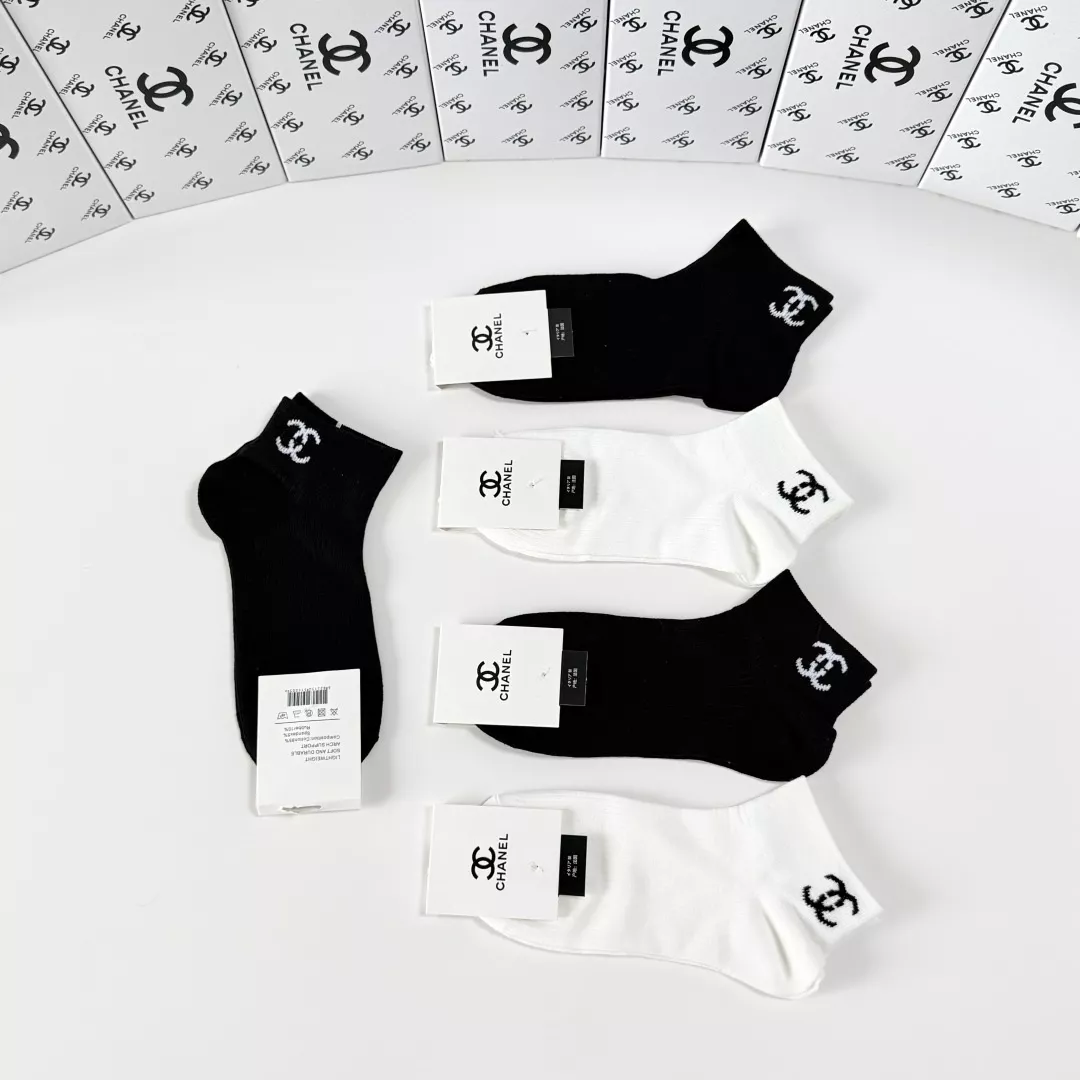 샤넬 클래식 중단목 양말 세트 상세 이미지 6