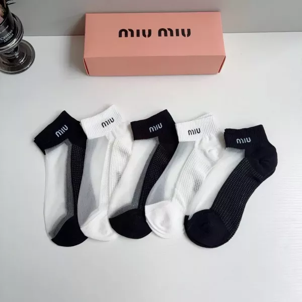미우미우 시스루 발목 양말