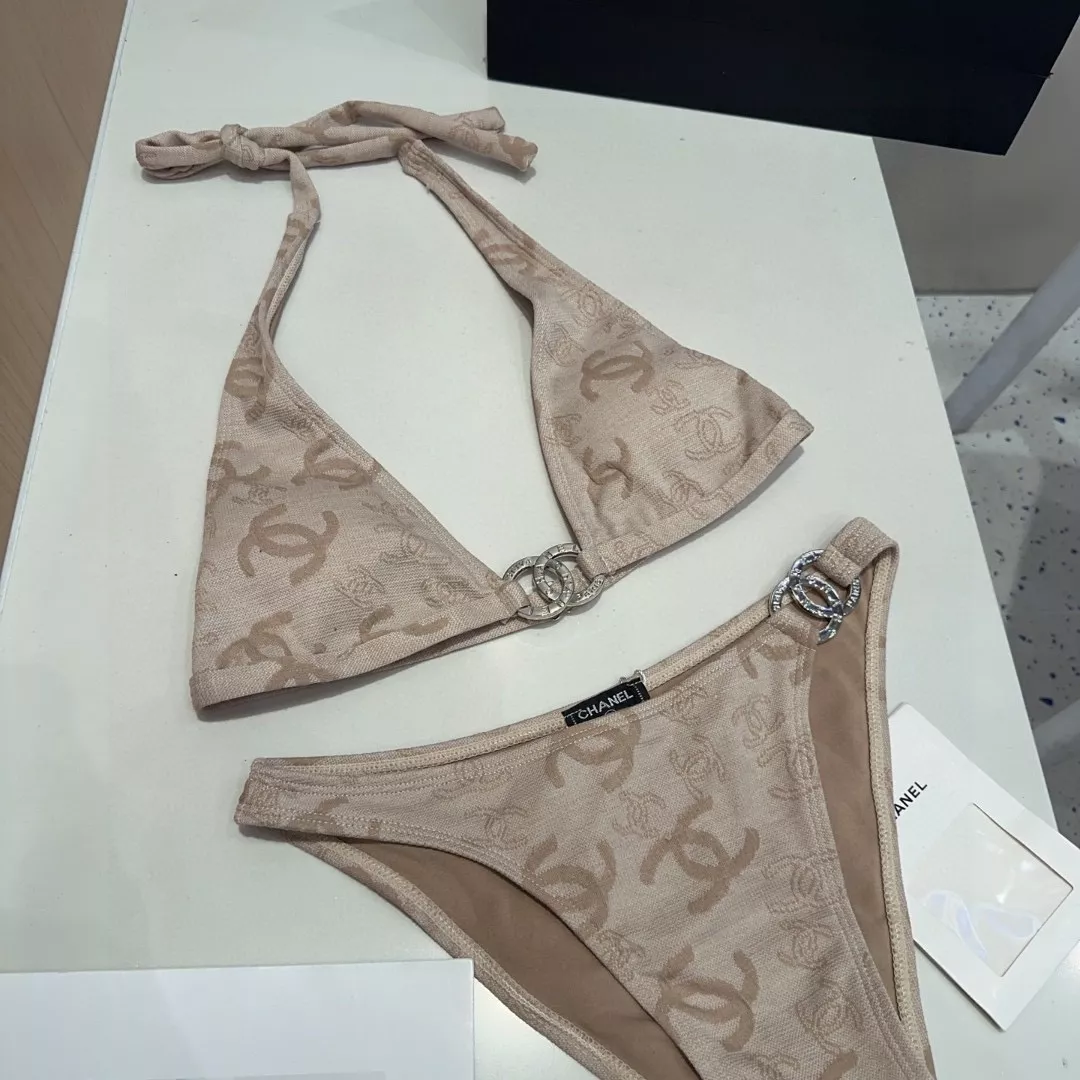 샤넬 홀터넥 투피스 수영복 상세 이미지 2