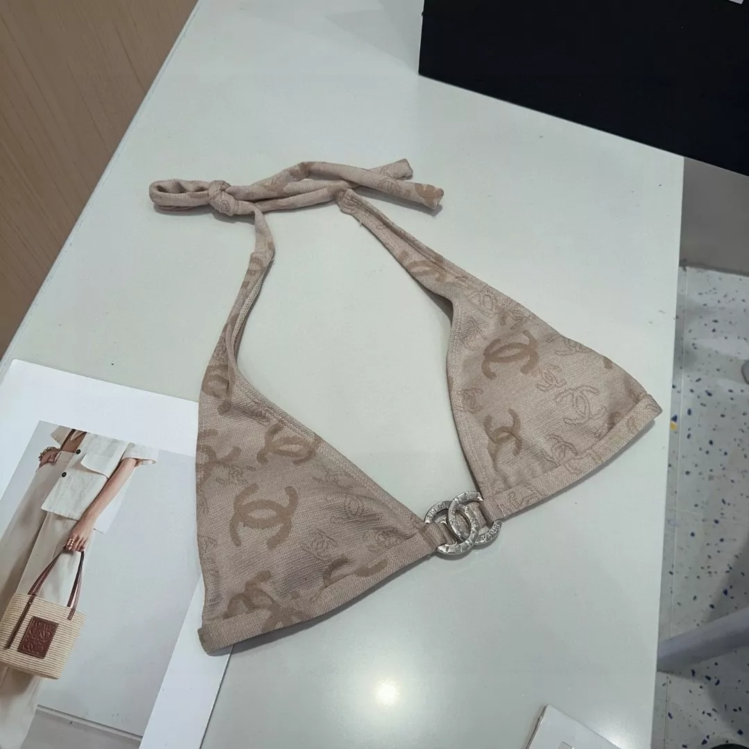 샤넬 홀터넥 투피스 수영복 상세 이미지 4
