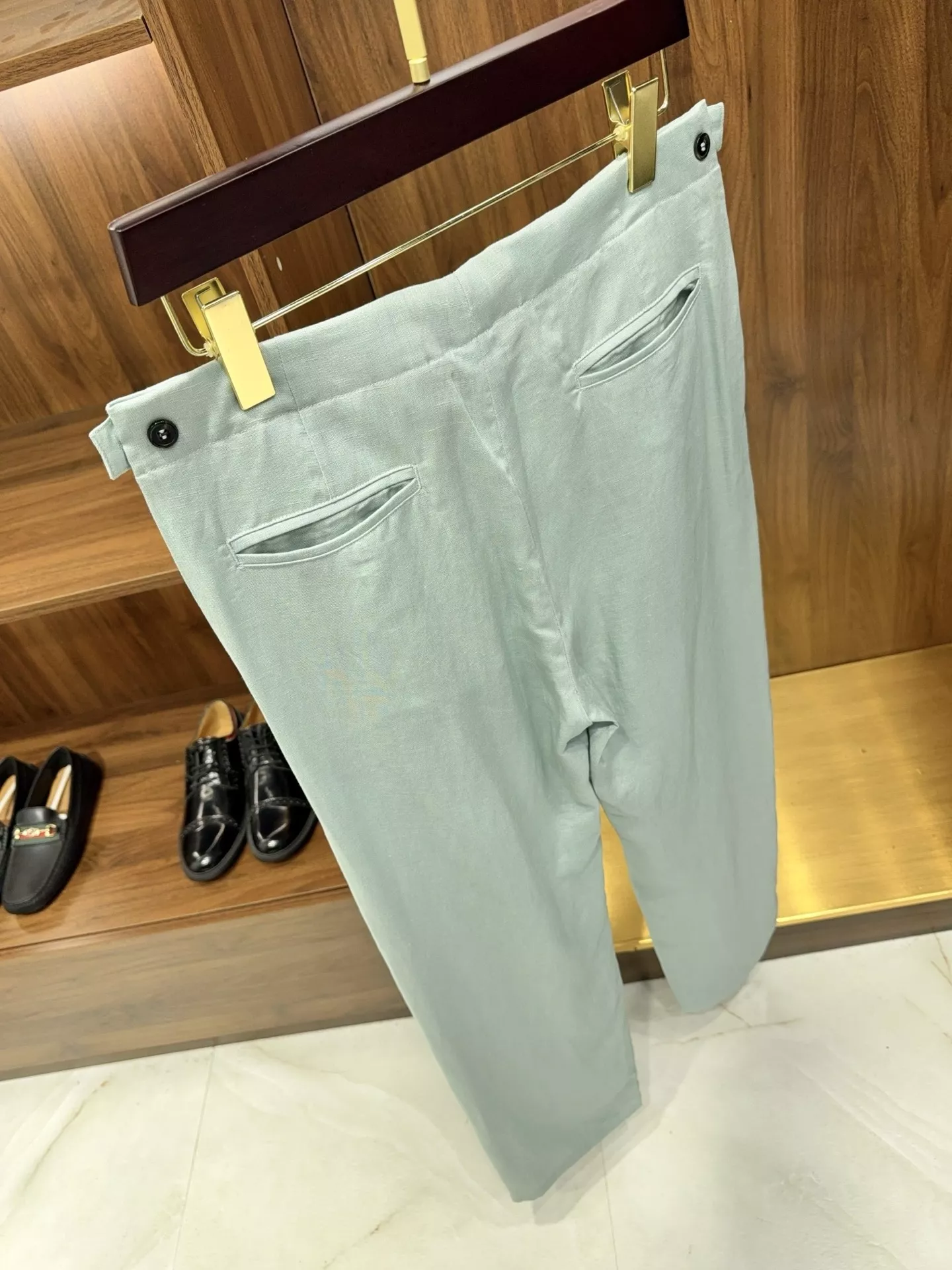 제냐 나폴리 허리 디테일 린넨 혼방 팬츠 상세 이미지 18