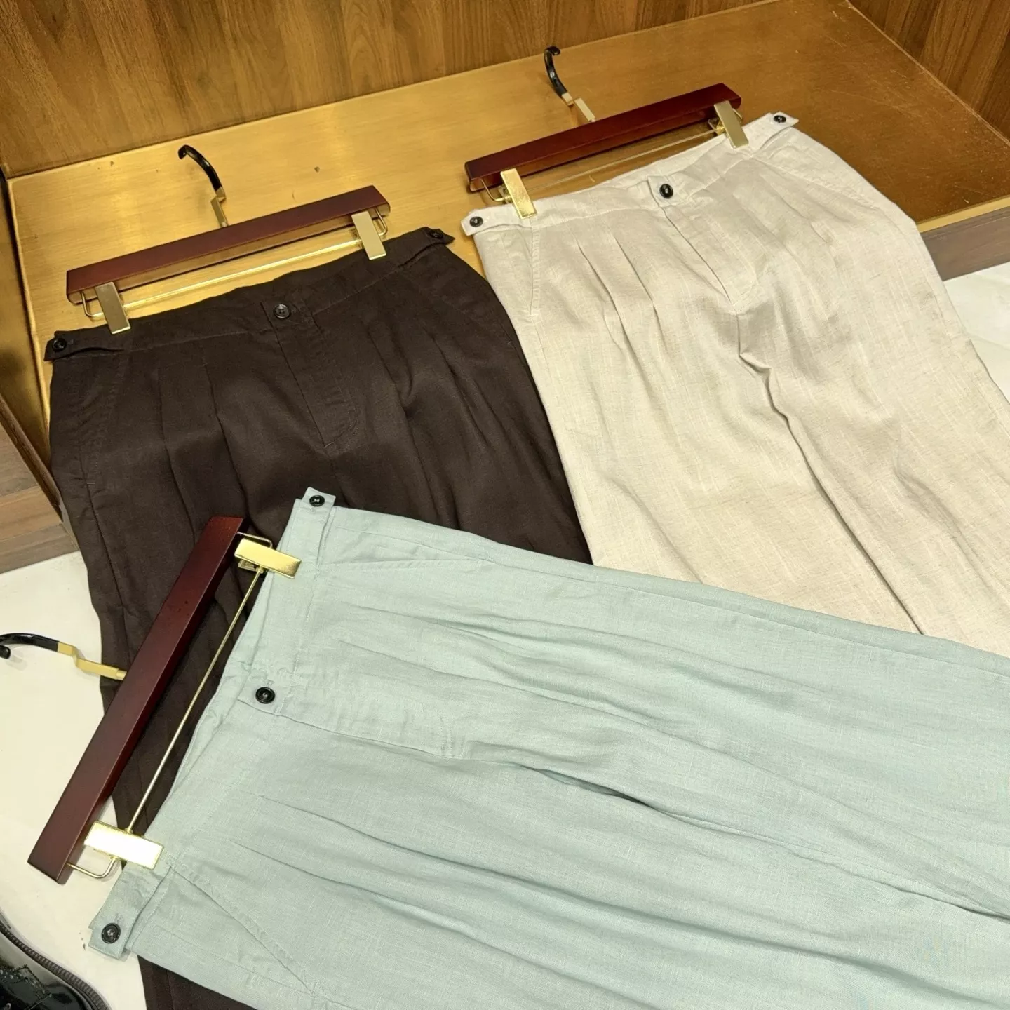 제냐 나폴리 허리 디테일 린넨 혼방 팬츠 상세 이미지 21