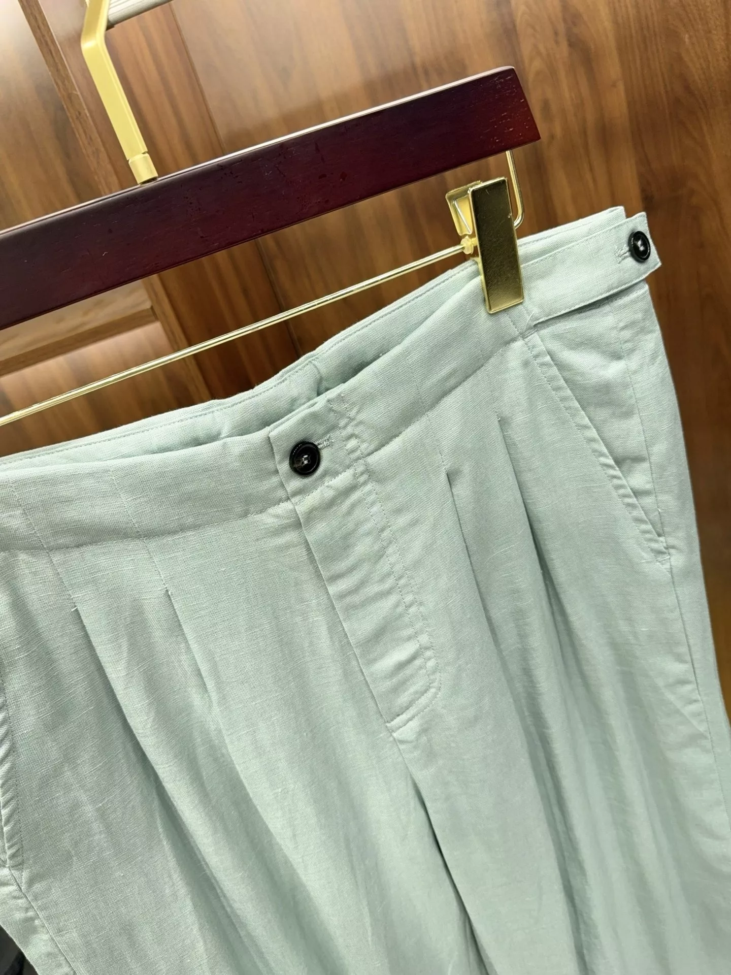 제냐 나폴리 허리 디테일 린넨 혼방 팬츠 상세 이미지 15