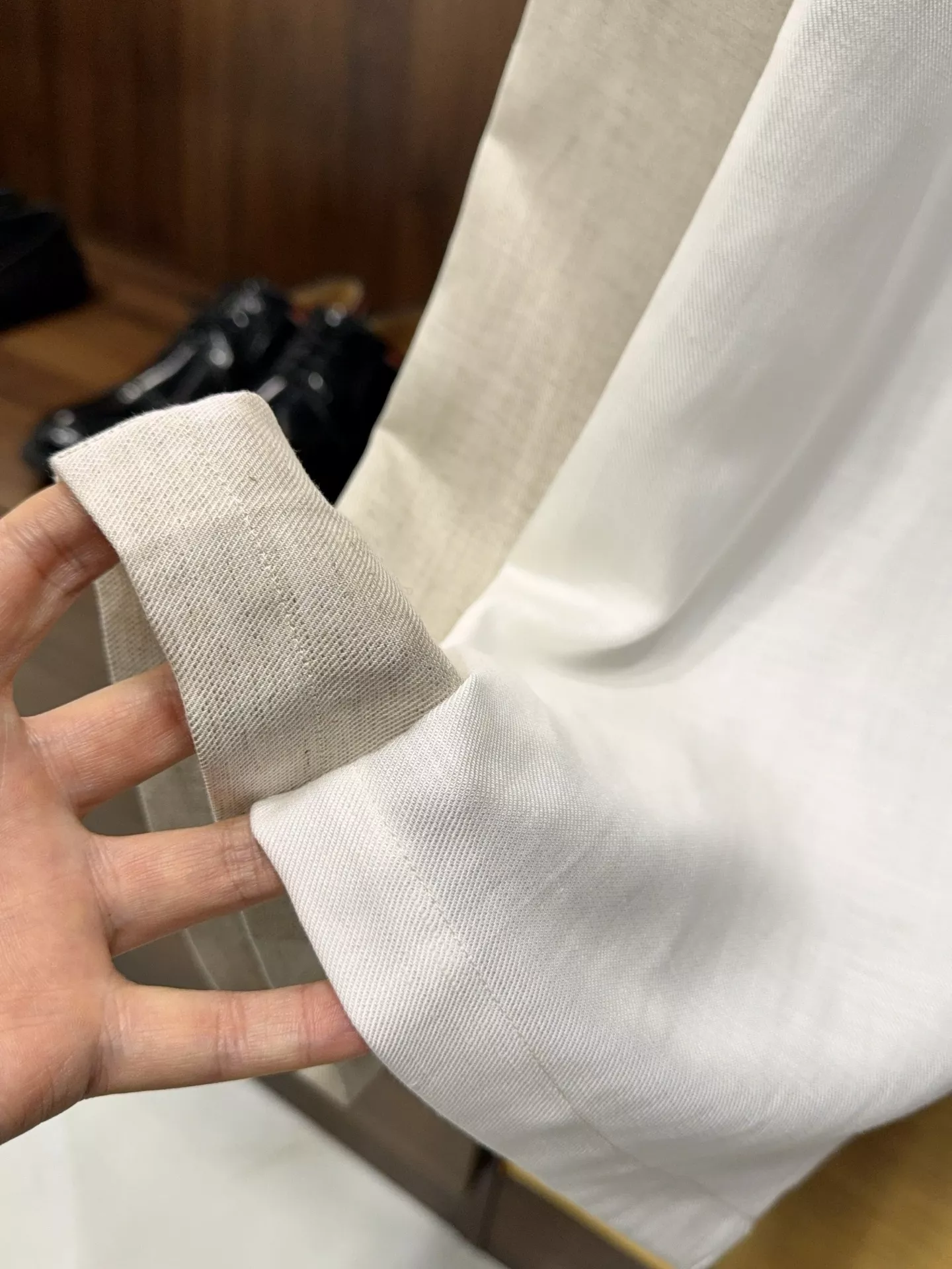 로로피아나 실마 혼방 밴딩 와이드 팬츠 상세 이미지 67