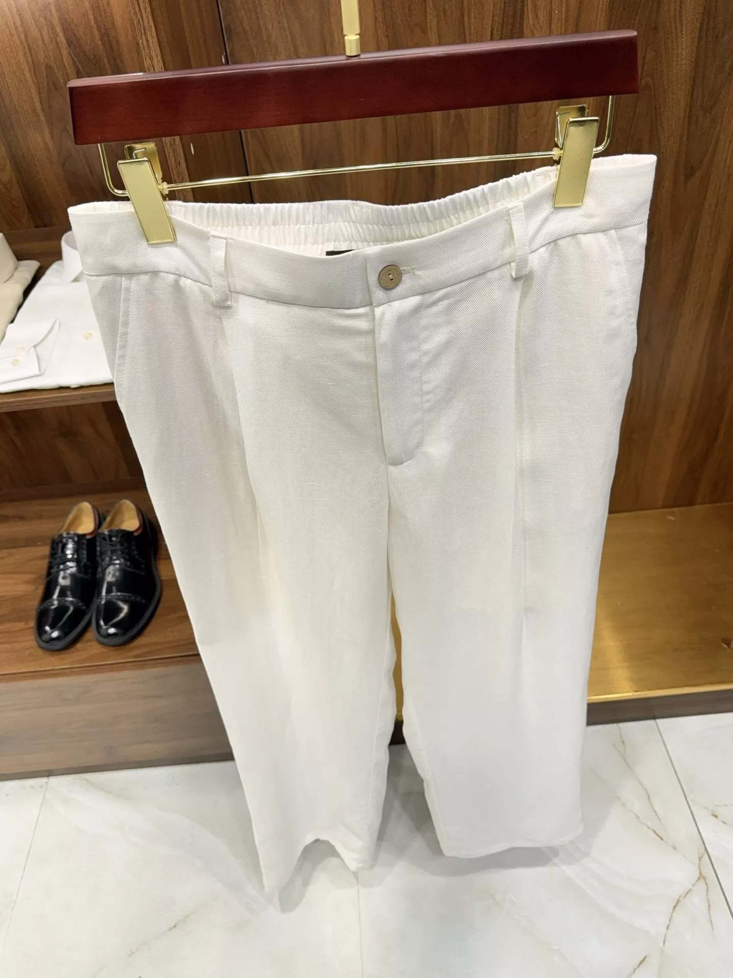 로로피아나 실마 혼방 밴딩 와이드 팬츠 상세 이미지 71