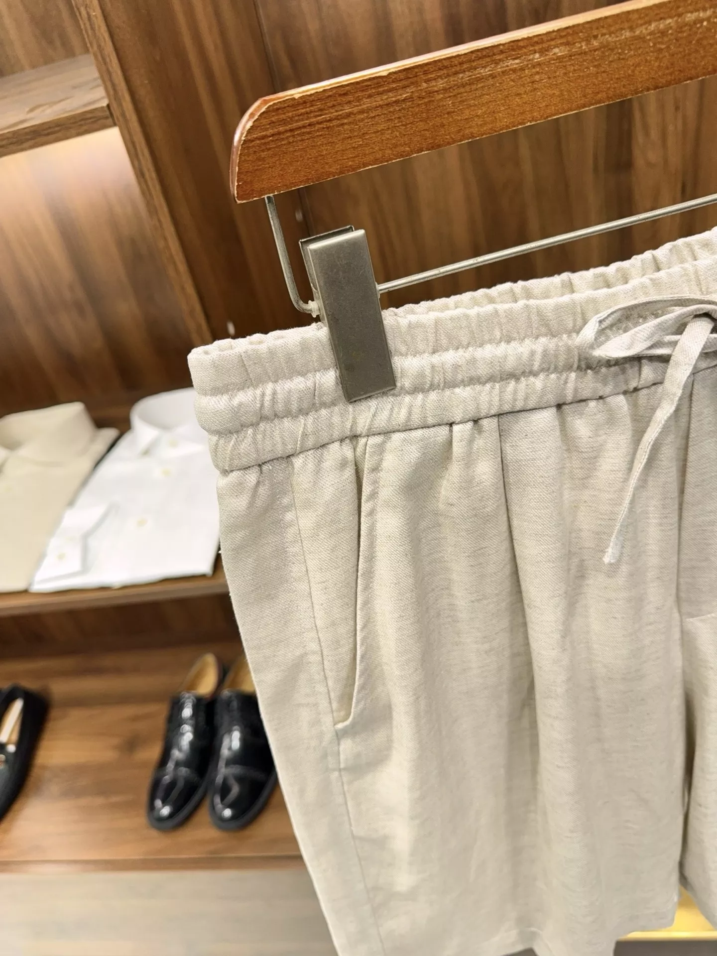 로로피아나 실마 혼방 밴딩 와이드 팬츠 상세 이미지 45