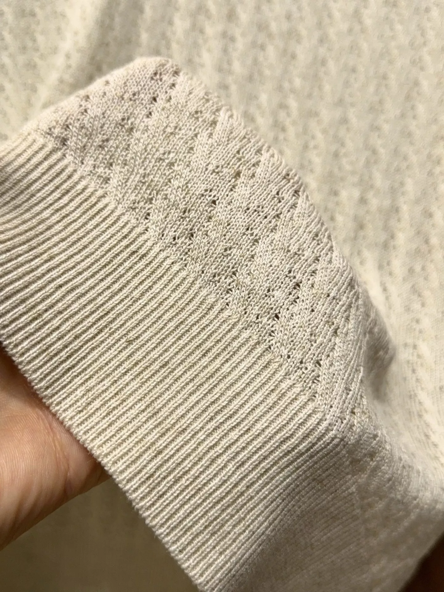 브루넬로쿠치넬리 자카드 니트 반소매 폴로 탑 상세 이미지 9